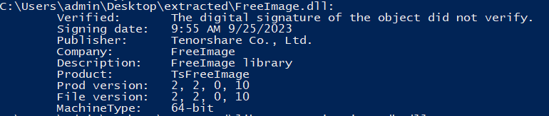MSI-Sigcheck-freeimage