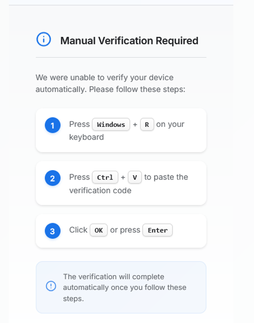ClickFix instructions